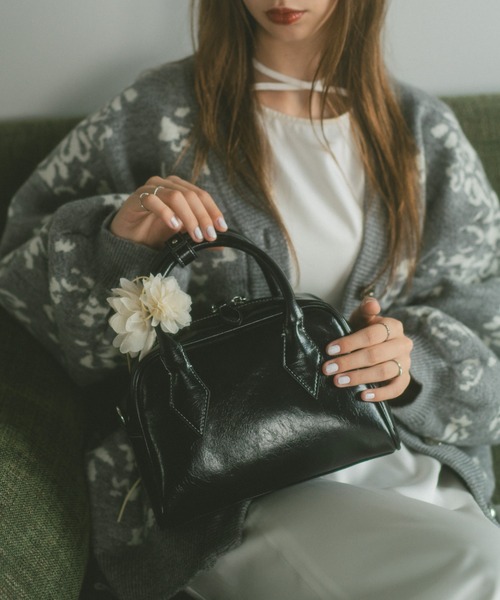 ECREL（エクレール）の「クラシカルミニボストンバッグ / ショルダーバッグ / 500mlペットボトル収納可能（ボストンバッグ・レディース・レッド/ブラック/ブラウン・FREE）」の17枚目の写真