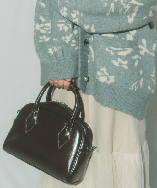 ECREL（エクレール）の「クラシカルミニボストンバッグ / ショルダーバッグ / 500mlペットボトル収納可能（ボストンバッグ・レディース・レッド/ブラック/ブラウン・FREE）」の7枚目の写真