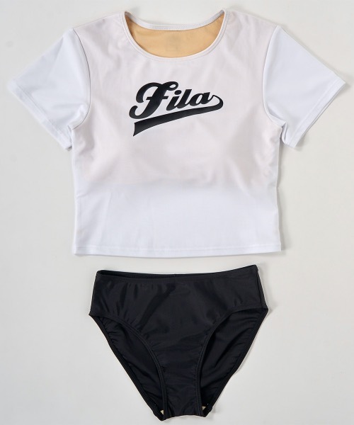 新品☆10L♪フィラFILA♪セパレート水着3点セット♪キュロット付き☆b878 FILA 水着 「FILA/フィラ」キッズ短丈セパレート水着3点セット