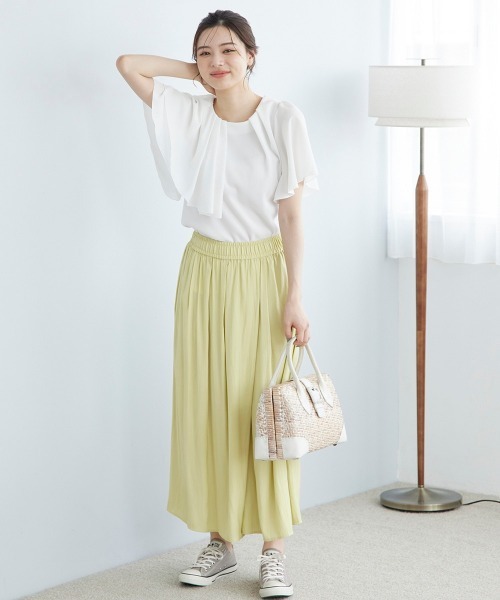 12Twelve Agenda(トゥエルブ アジェンダ)の「アシメラッフルカットソー(Tシャツ/カットソー・レディース・オフホワイト/ブラック・M)」の7枚目の写真