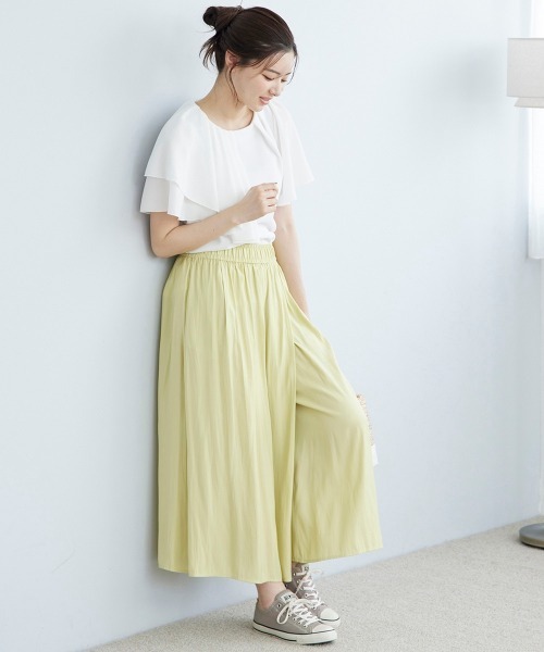 12Twelve Agenda(トゥエルブ アジェンダ)の「アシメラッフルカットソー(Tシャツ/カットソー・レディース・オフホワイト/ブラック・M)」の8枚目の写真