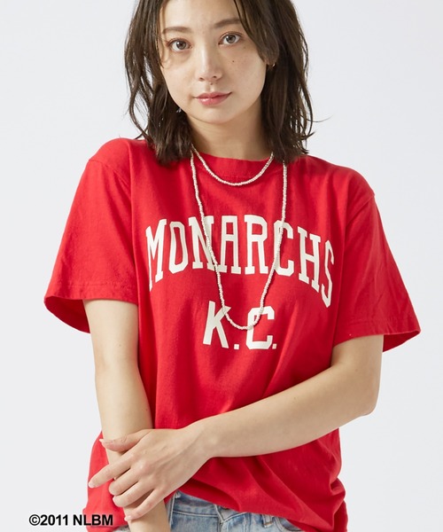 SCREEN STARS（スクリーンスターズ）の「【SCREEN STARS/スクリーンスターズ】ロゴTシャツ / ベースボールチームロゴ / 半袖 / コンパクト / レディース / Negro Leagues Baseball（Tシャツ/カットソー・レディース・ブルー/ブラック/ホワイト/レッド/グレー・フリー）」の5枚目の写真