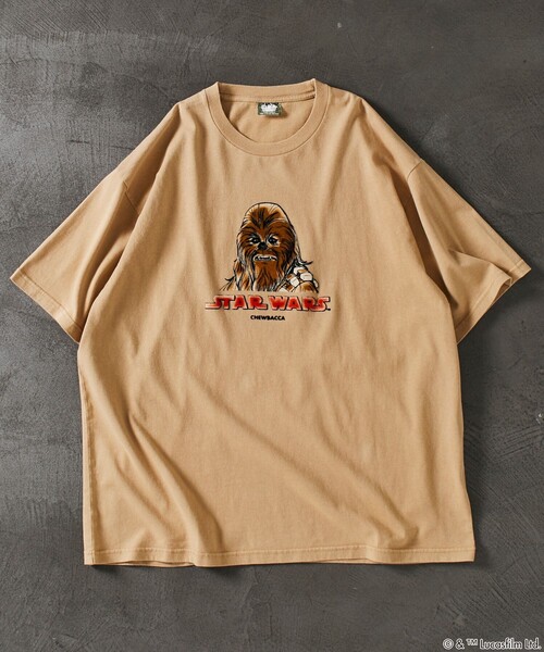 FREAK'S STORE(フリークスストア)の「FREAK’S STORE/フリークスストア STARWARS/スターウォーズ チューバッカ フロッキー加工 ショートスリーブ クルーネックTシャツ/リラックスフィット(Tシャツ/カットソー・メンズ・ベージュ/ブラック/ブラウン・LARGE/MEDIUM)」の18枚目の写真