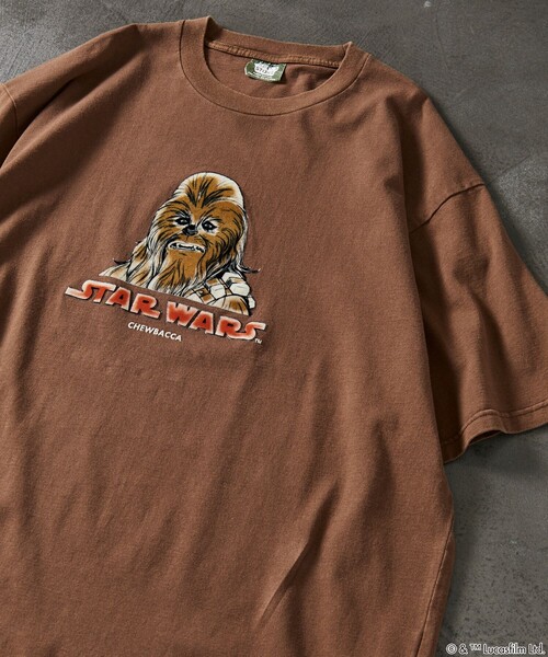 FREAK'S STORE(フリークスストア)の「FREAK’S STORE/フリークスストア STARWARS/スターウォーズ チューバッカ フロッキー加工 ショートスリーブ クルーネックTシャツ/リラックスフィット(Tシャツ/カットソー・メンズ・ベージュ/ブラック/ブラウン・LARGE/MEDIUM)」の16枚目の写真