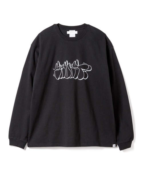 Sandinista（サンディニスタ）の「Vintage 02 Graphic L-S Tee / アーカイブ長袖Tシャツ（Tシャツ/カットソー・メンズ・ブラック/ホワイト・SMALL/MEDIUM/LARGE/X-LARGE）」の7枚目の写真