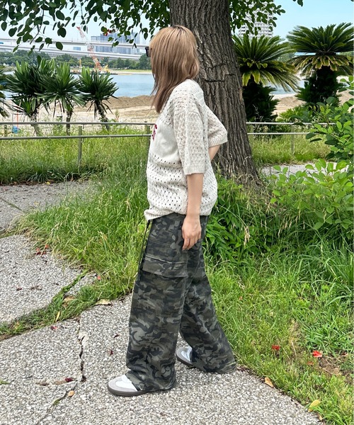 sedacle(セダクル)の「透かしニットトップス(Tシャツ/カットソー・メンズ・ピンク/アイボリー/レッド・MEDIUM/SMALL/LARGE)」の19枚目の写真