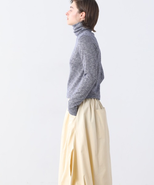 Kelen（ケレン）の「「KELEN/ケレン」タートルネックリブトップス（Tシャツ/カットソー・レディース・オフホワイト/ネイビー/ライトブルー/ライトイエロー/ブラック・FREE）」の16枚目の写真