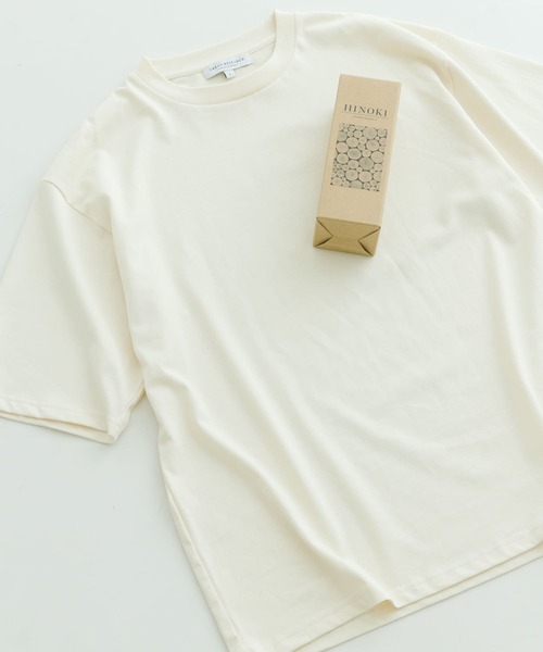 URBAN RESEARCH（アーバンリサーチ）の「『抗菌/防臭/消臭』『UR TECH』 DEODRANT T-SHIRTS（Tシャツ/カットソー・メンズ・ブラウン系その他/アイボリー/ホワイト/ミント・MEDIUM/LARGE）」の10枚目の写真