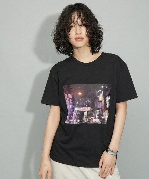 tシャツ 「ZOZO限定・多サイズ」旅するフォトT(BLACK)「Made by ZOZO」 レディース ZOZO限定・多サイズ】旅するフォトT(BLACK)≪Made by ZOZO≫（T