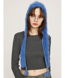 SHAGGY RIBBON BEANIE シャギー リボン ビーニー