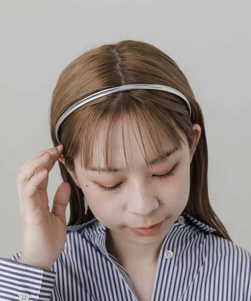 セール】スリムフェイクレザーカチューシャ（カチューシャ）｜SMELLY