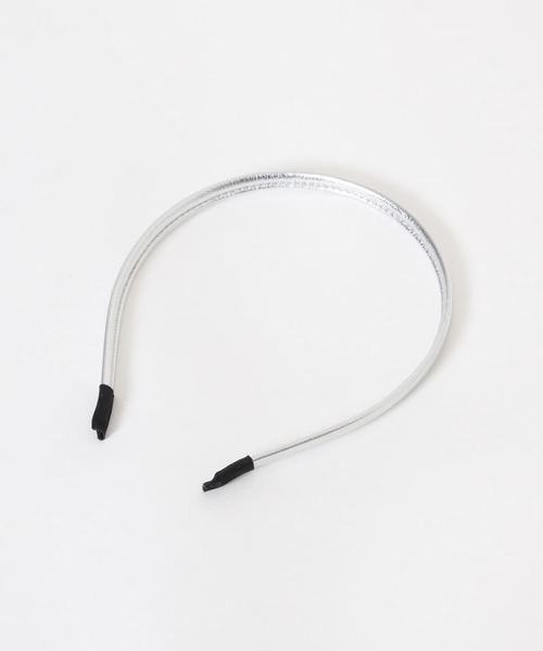 SMELLY(スメリー)の「スリムフェイクレザーカチューシャ(カチューシャ・レディース・シルバー/ブラック・-)」の10枚目の写真