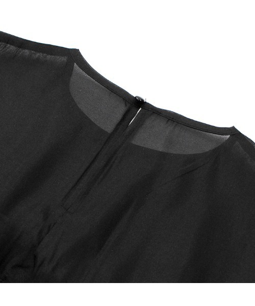 MODE ROBE（モードローブ）の「チュールティアードノースリーブトップス（Tシャツ/カットソー・レディース・アイボリー/ブラック・FREE）」の15枚目の写真