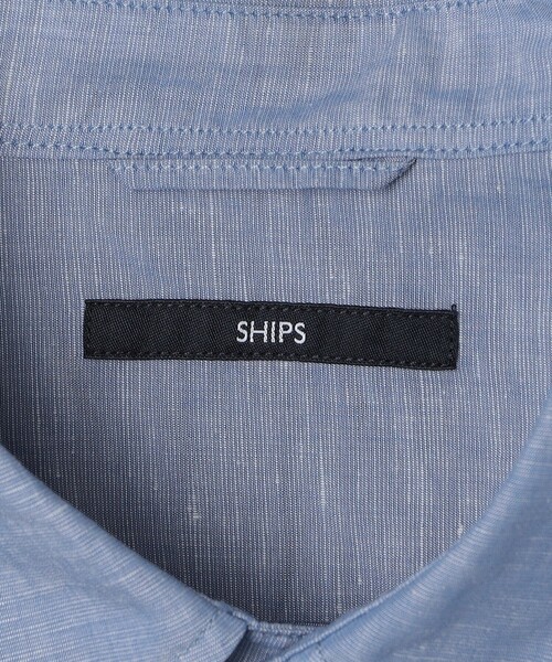 SHIPS(シップス)の「SHIPS: Herdmans コットン/リネン 7スリーブシャツ(シャツ/ブラウス・メンズ・チャコールグレー/ライトブルー/オリーブ/ベージュ/ネイビー/ダークブルー・SMALL/MEDIUM/LARGE/X-LARGE)」の21枚目の写真
