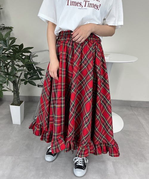 Hug O War 裾フリル ロングスカート スカート SK AW裾フリルロングスカート : ZOZOTOWN Yahoo!店 - 通販