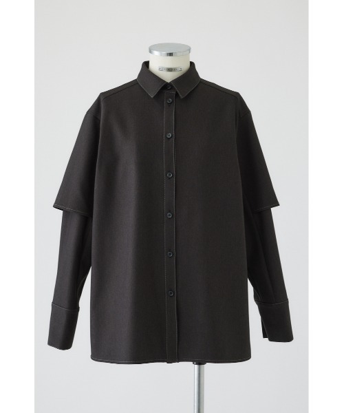 新品未使用タグ付き　24AW RIM.ARK Fake denim SH 黒 Fake denim SH（シャツ/ブラウス）｜RIM.ARK（リムアーク）の