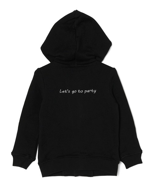 CHUBBYGANG（チャビーギャング）の「ベア裏毛ライダースパーカー（パーカー・キッズ・ブラック/ブルー・100/130/110/120）」の7枚目の写真