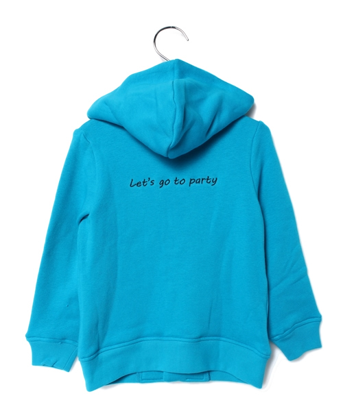 CHUBBYGANG（チャビーギャング）の「ベア裏毛ライダースパーカー（パーカー・キッズ・ブラック/ブルー・100/130/110/120）」の6枚目の写真