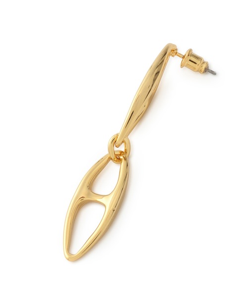 ADAM ET ROPE'（アダムエロペ）の「アーモンドチェーンピアス（ピアス（両耳用）・レディース・シルバー/ゴールド・FREE）」の10枚目の写真