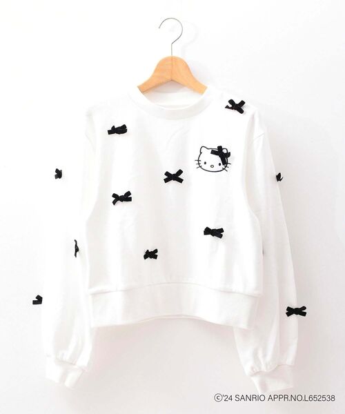 MAJESTIC LEGON（マジェスティックレゴン）の「ハローキティ メニーリボンスウェット（スウェット・レディース・グレー/オフホワイト・MEDIUM）」の10枚目の写真