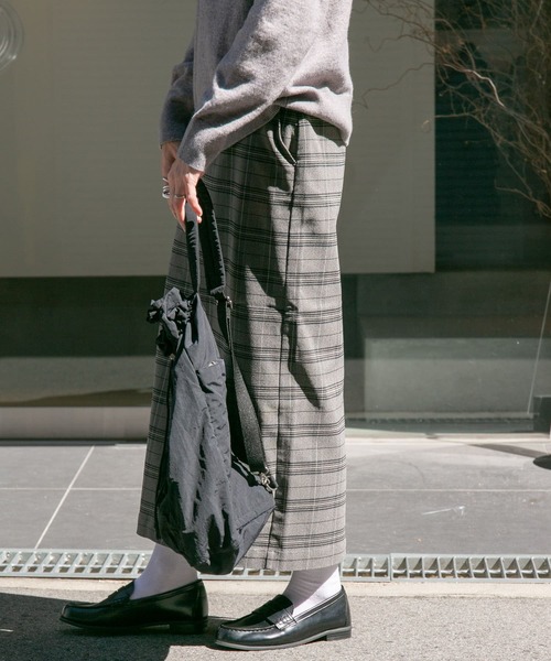 FORK&SPOON(フォークアンドスプーン)の「『セットアップ対応/イージーケア』FORK&SPOON ideal stretchストレートスカート(スカート・レディース・ネイビー/チェック・1/2)」の9枚目の写真