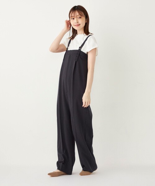 SHIPS Colors(シップス カラーズ)の「SHIPS Colors:〈手洗い可能〉ホットフィックス ミニ裏毛 トップス(Tシャツ/カットソー・レディース・オフホワイト/ネイビー・ONE SIZE)」の17枚目の写真
