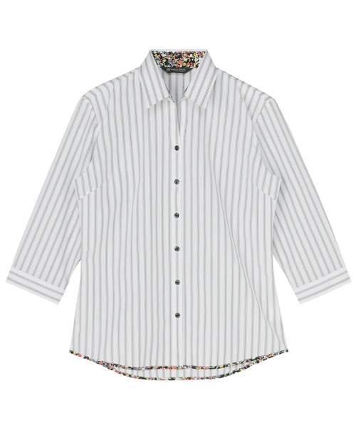 形態安定ノーアイロン スキッパー 7分袖ビジネスワイシャツ（ビジネス