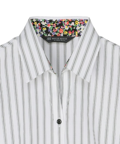 TOKYO SHIRTS（トウキョウシャツ）の「形態安定ノーアイロン スキッパー 7分袖ビジネスワイシャツ（ビジネスシャツ・レディース・ブラック・M/L/LL/XL/S）」の3枚目の写真