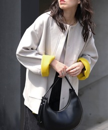 ノーカラー バイカラー」に該当するジャケット/アウターファッション