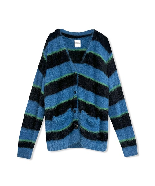 ANDGEEBEE（アンジービー）の「UNISEX ボーダーシャギーカーデ（カーディガン/ボレロ・レディース・ブルー/アイボリー・FREE）」の15枚目の写真