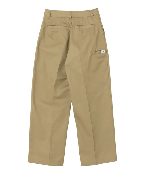 ANME（アンメ）の「TCツイル2タックテーパードロングパンツ（チノパンツ・レディース・ブラック/カーキ/ベージュ・M/L/XL/XXL）」の7枚目の写真