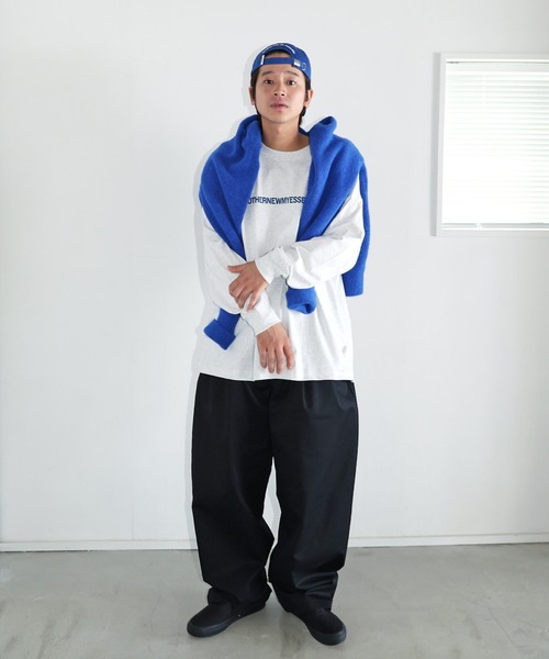 ANME（アンメ）の「TCツイル2タックテーパードロングパンツ（チノパンツ・レディース・ブラック/カーキ/ベージュ・M/L/XL/XXL）」の18枚目の写真