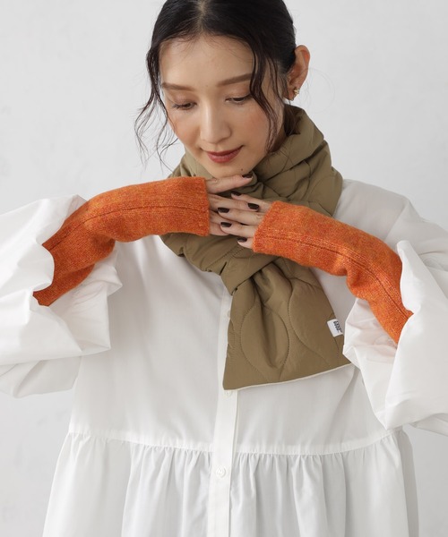 FOUND GOOD(ファウンドグッド)の「ニットアームウォーマー(アームカバー・レディース・グレー系5/オレンジ系5/ベージュ・FREE)」の3枚目の写真