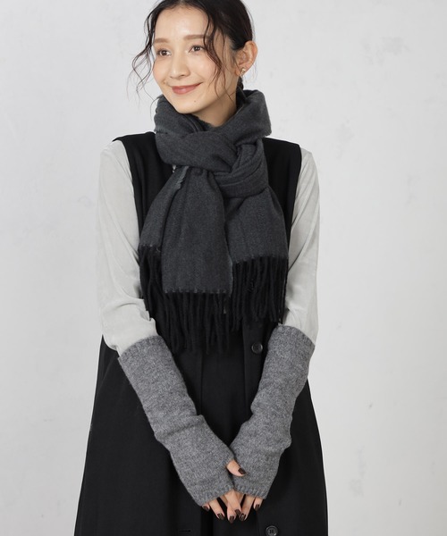 FOUND GOOD(ファウンドグッド)の「ニットアームウォーマー(アームカバー・レディース・グレー系5/オレンジ系5/ベージュ・FREE)」の4枚目の写真