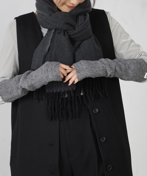 FOUND GOOD(ファウンドグッド)の「ニットアームウォーマー(アームカバー・レディース・グレー系5/オレンジ系5/ベージュ・FREE)」の5枚目の写真