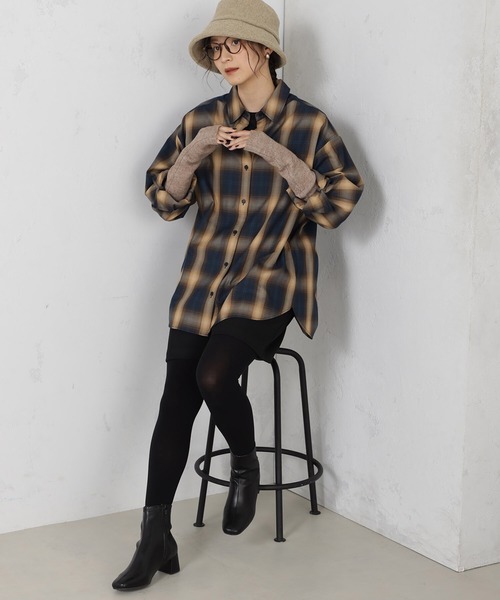 FOUND GOOD(ファウンドグッド)の「ニットアームウォーマー(アームカバー・レディース・グレー系5/オレンジ系5/ベージュ・FREE)」の6枚目の写真