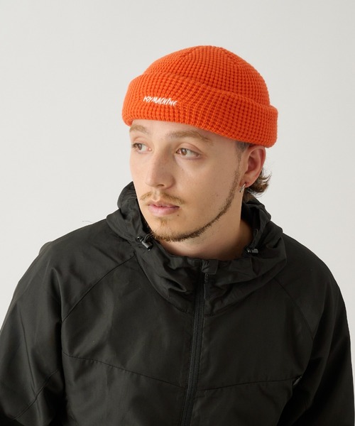 TOY　MACHINE（トイ　マシーン）の「TOY MACHINE/トイマシーン ビーニー TMC 2WAY ACRYLIC WAT 244045001（ニットキャップ/ビーニー・メンズ・オリーブ/グレー/オレンジ/ミント/ブラック・FREE）」の7枚目の写真