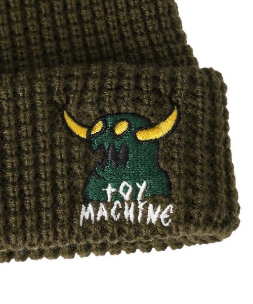 TOY　MACHINE（トイ　マシーン）の「TOY MACHINE/トイマシーン ビーニー TMC 2WAY ACRYLIC WAT 244045001（ニットキャップ/ビーニー・メンズ・オリーブ/グレー/オレンジ/ミント/ブラック・FREE）」の21枚目の写真