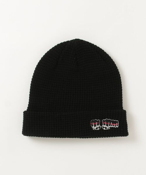 TOY　MACHINE（トイ　マシーン）の「TOY MACHINE/トイマシーン ビーニー TMC 2WAY ACRYLIC WAT 244045001（ニットキャップ/ビーニー・メンズ・オリーブ/グレー/オレンジ/ミント/ブラック・FREE）」の14枚目の写真