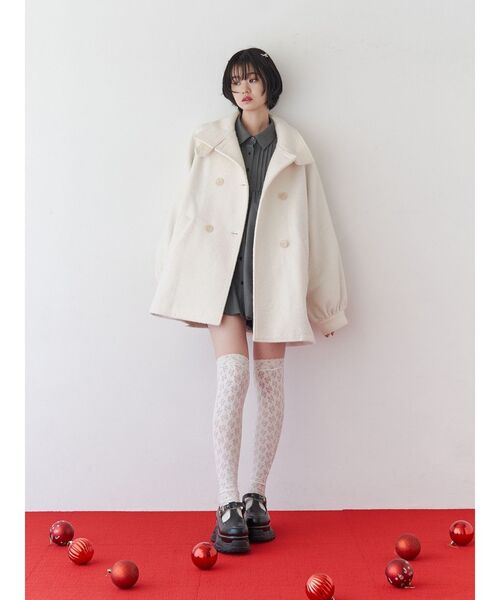 【セール】シャツカラーバルーンチェックミニワンピース（ワンピース）｜jouetie（ジュエティ）