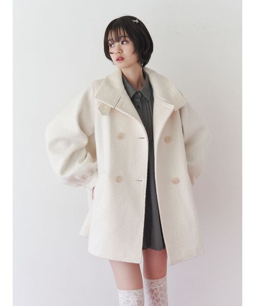 【セール】シャツカラーバルーンチェックミニワンピース（ワンピース）｜jouetie（ジュエティ）