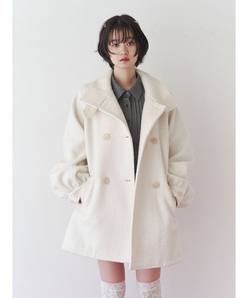 【セール】シャツカラーバルーンチェックミニワンピース（ワンピース）｜jouetie（ジュエティ）