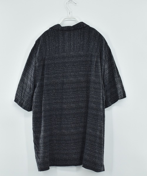 VINTAGE（ヴィンテージ）の「【ヴィンテージ古着】GEORGE ショートスリーブ オープンカラーシャツ（シャツ/ブラウス・メンズ・ブラック・X-LARGE）」の3枚目の写真