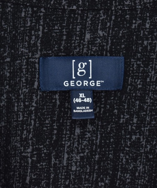 VINTAGE（ヴィンテージ）の「【ヴィンテージ古着】GEORGE ショートスリーブ オープンカラーシャツ（シャツ/ブラウス・メンズ・ブラック・X-LARGE）」の4枚目の写真