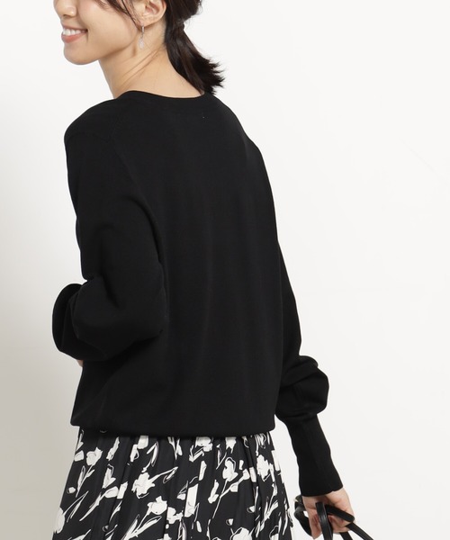 FOUND GOOD（ファウンドグッド）の「コンフォートVネックニットPO（ニット/セーター・レディース・ブラック/ホワイト系5/グレー系/ブルー系5/グリーン系2/ネイビー/ベージュ/レッド系8・L/M/S）」の14枚目の写真