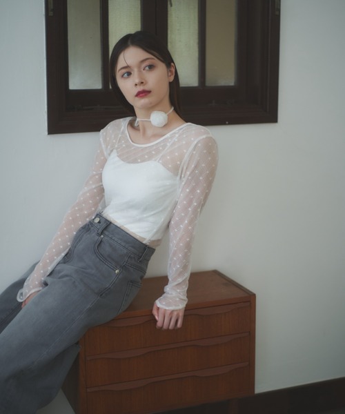 Luan（ルアン）の「【Luan】バックカットデニム（デニムパンツ・レディース・グレー/ブルー・1/0）」の4枚目の写真