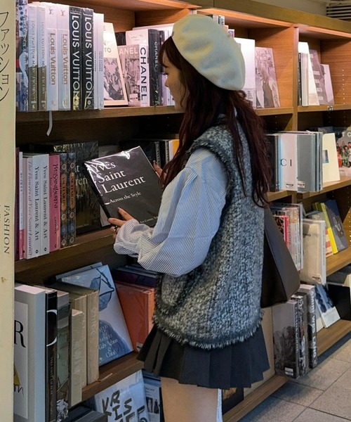 efill（エフィル）の「バルーン袖 の ストライプシャツ（シャツ/ブラウス・レディース・ブルー・FREE）」の6枚目の写真