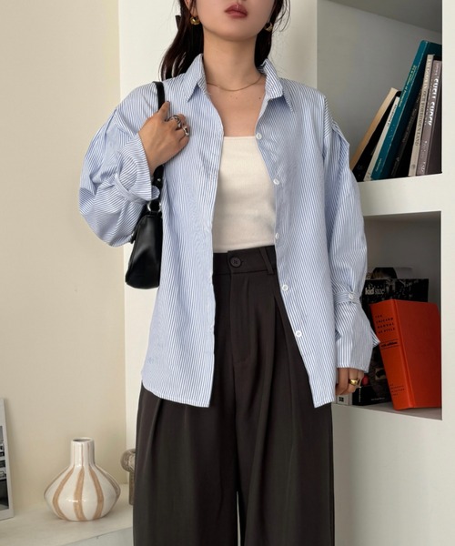 ELLIE エンブロイダリーシャツBLUE新品未使用⭐︎バルーン袖 エンブロイダリーシャツ【BLUE】 – ELLIE