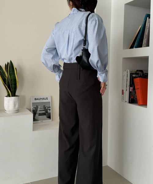 efill（エフィル）の「バルーン袖 の ストライプシャツ（シャツ/ブラウス・レディース・ブルー・FREE）」の16枚目の写真