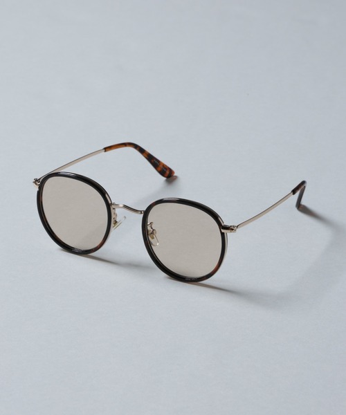 NANO universe（ナノユニバース）の「アイウェア/ボストン型 コンビネーションメタルフレーム（サングラス・メンズ・ブルー/ブラウン・FREE）」の6枚目の写真